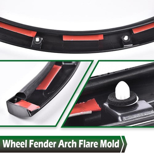 Solid Spare Fit For 2016-2021 Tesla Model X Rear Right Fender Flare Wheel Well Arch Molding