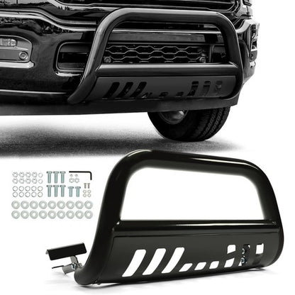 Solid Spare For 2009-2023 Dodge Ram 1500 Brush Bull Bar Push Front Bumper Grille Guard