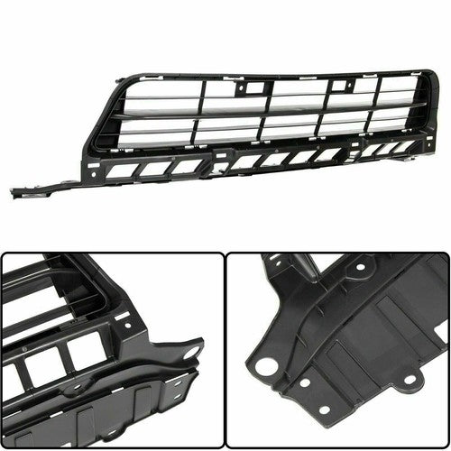 Solid Spare Fit HD Civic Sedan 2009 2010 2011 Front Bumper Lower Grille Black Grill