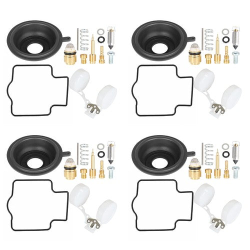 Solid Spare FOR KAWASAKI Zx6R Zx600 ZZR600 4X Carburetor Repair Kit Diaphragm Float