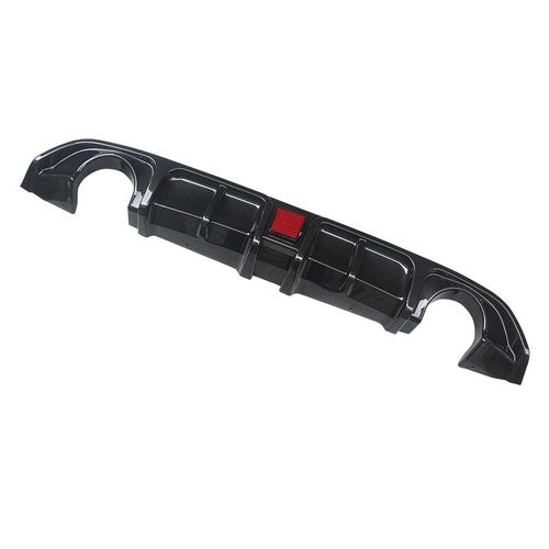 Carbon Style Rear Bumper Diffuser Lip For Infiniti Q60 2017-2022 W/LED Light