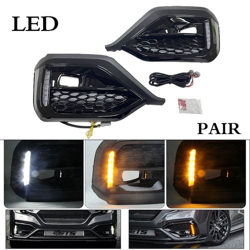 For 2022-2024 Subaru WRX STI sequential LED Turn Signal DRL Fog Bezel Light Pair