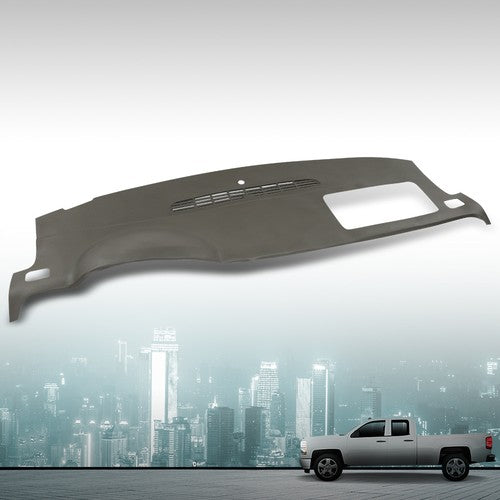 Solid Spare Fit For 07-14 Avalanche Suburban Tahoe Yukon TPE Dashboard Dash Cover Cap Gray
