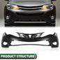 Solid Spare Front Upper Bumper Cover Fit For 2013 2014 2015 Toyota RAV4 USA Built Plastic