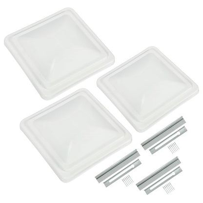 Solid Spare 3Pcs Fit For 14" x 14" Roof Vent Cover Camper RV Trailer Ventline White