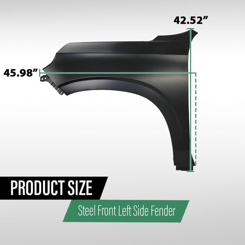 Solid Spare Front Fender Driver Side Fit For 2021-2024 Chevrolet Suburban Tahoe 84384210