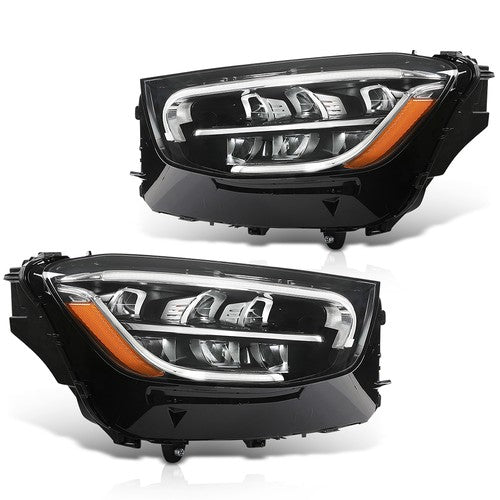 Solid Spare LED Headlights Fit For 20-22 Mercedes-Benz GLC-Class W/O Adaptive Left & Right