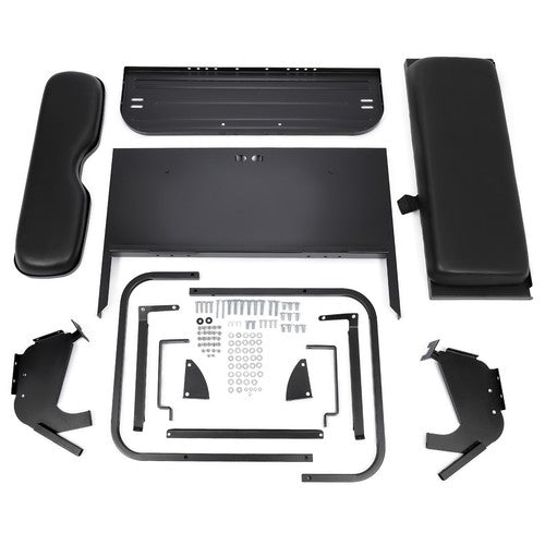 Solid Spare Rear Back Seat Kit Flip Folding Black Fit For Yamaha G14 G16 G19 G22 Golf Cart