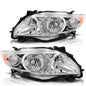 Solid Spare Front Headlight Assembly For Toyota Corolla 2009-2010 LH + RH Pair Clear Lens