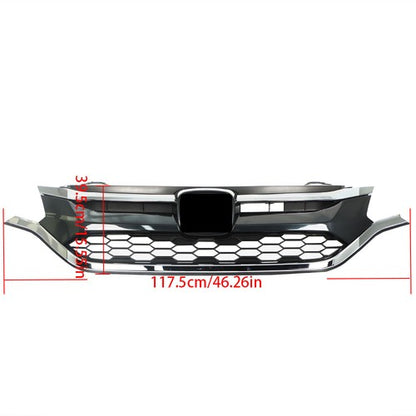 Solid Spare Front Bumper Cover Upper Trim + Lower Grille Replacement For Honda CRV 2015 2016