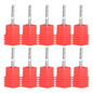 Solid Spare 10 PCS 1/8" Diameter 4 Flute 1-1/2" Overall Length Carbide Square End Mill USA