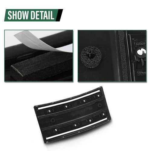 Solid Spare Door Side Fender Vents Molding Trim Fit For 13-22 Range Rover Vogue L405 Black