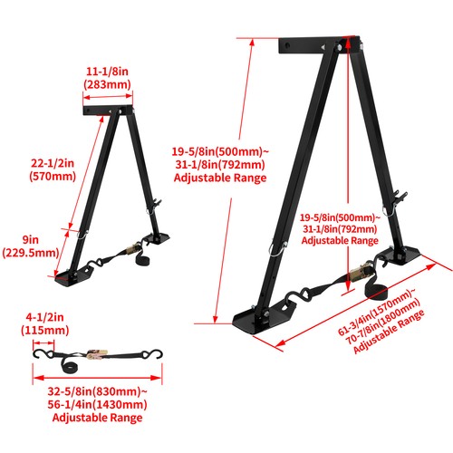 Solid Spare Hitch Mount Stabilizer For RV W/ 2'' Receivers Motorhomes Truck Travel Trailers