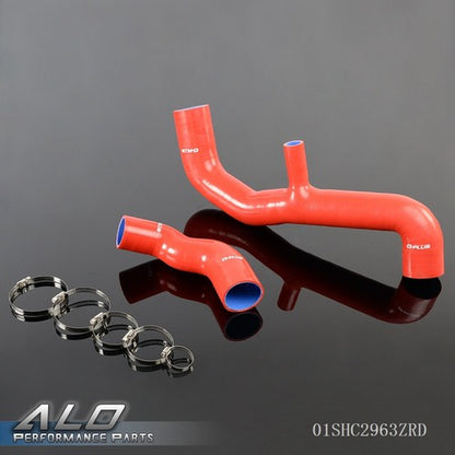 Solid Spare NEW FIT FOR RENAULT 5 GT TURBO 85-96 RED SILICONE INTERCOOLER HOSE PIPE + CLAMPS
