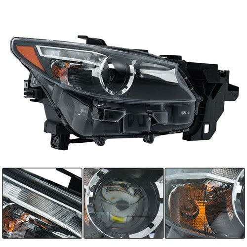 Solid Spare Headlight Projector RH LH Side For Mazda CX-9 2016-2023 Replacement Halogen LED