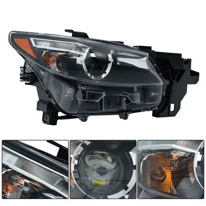Solid Spare Headlight Projector RH LH Side For Mazda CX-9 2016-2023 Replacement Halogen LED