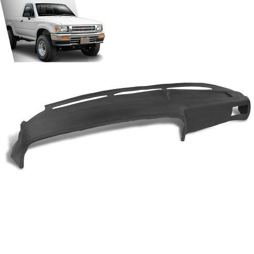 Solid Spare Fit For 1989-1995 Toyota 4Runner & Pickup TPE Dashboard Dash Cover Overlay Black
