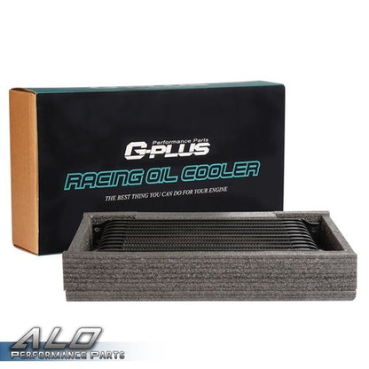 Solid Spare 15 Row Fit For Universal Aluminum Engine Transmission AN-10AN Oil Cooler Black