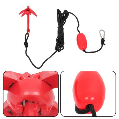 Solid Spare 2× Red New Marine Kayak Folding Anchor Kit 1.5Lb Fit For PWC Canoe Jet Ski