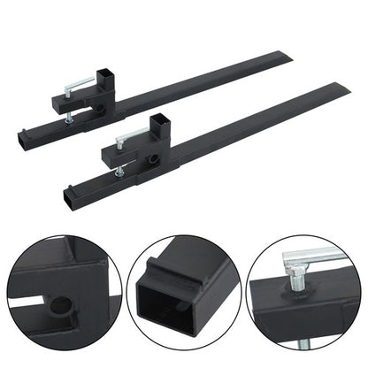 Solid Spare 60" Clamp on Pallet Forks 2000lbs for Loader Bucket Skidsteer Tractor