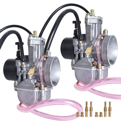 Solid Spare Fit For Yamaha Banshee 34MM 34 Mil Larger Carbs PWK - One Pair 2 X Carburetors