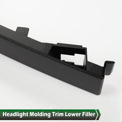 Solid Spare 2* Headlight Molding Trim Lower Filler Fit For Nissan 2004-15 Titan Armada QX56