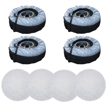 Solid Spare For Black 420D And Black 600D Cases+Tyre 4Pcs Bags Car Cover With Handheld Tyre