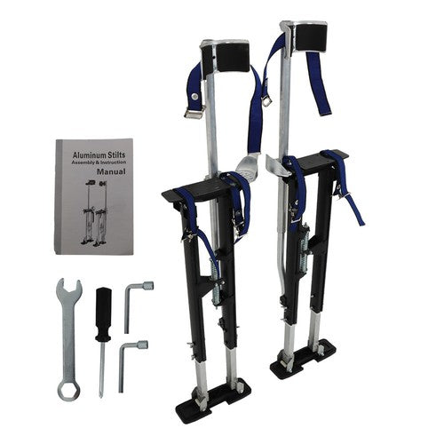 Solid Spare Drywall Stilts 36" - 48" Adjustable Aluminum Alloy For Painting Electrical Stilt