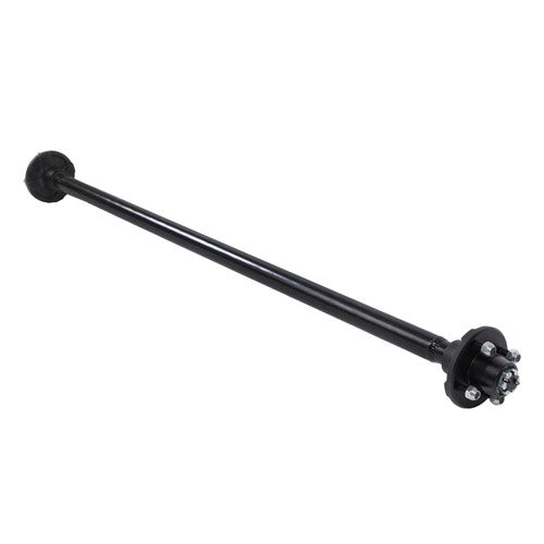 Solid Spare 4 lug-4' 2K 2000lbs Trailer Axle 56.5' Hub Face 46.5' Spring Center with U-Bolt