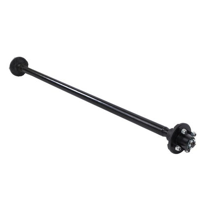 Solid Spare 4 lug-4' 2K 2000lbs Trailer Axle 56.5' Hub Face 46.5' Spring Center with U-Bolt