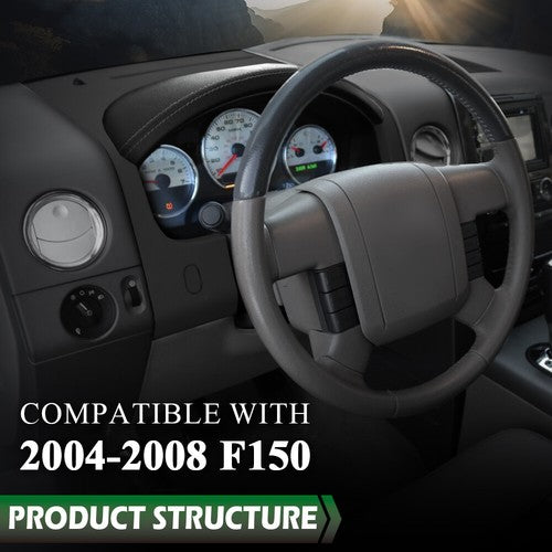 Solid Spare Fit For 2004-2008 Ford F-150 Instrument Cluster Panel Dash Bezel Trim Black