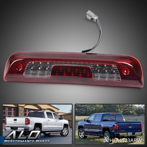 Solid Spare Fit For 2014-2018 Chevy Silverado GMC Sierra LED Third Brake Light Cargo Lamp