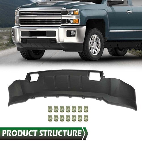 Solid Spare Fit For 2015-2019 Chevy Silverado 2500 3500 HD Air Dam Deflector Valance