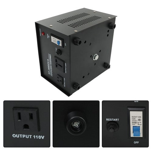 Solid Spare 3000W Step Up/Down 220V-110V /110V-220V Voltage Converter Transformer New