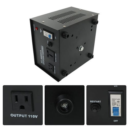 Solid Spare 3000W Step Up/Down 220V-110V /110V-220V Voltage Converter Transformer New