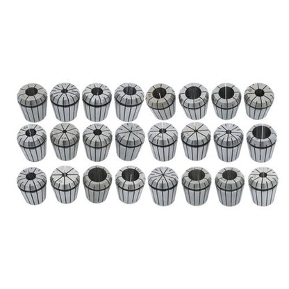 Solid Spare Collet Sets Collet Chuck 24PCs ER40 Workholding Collets 3-25 mm for Milling 40CR