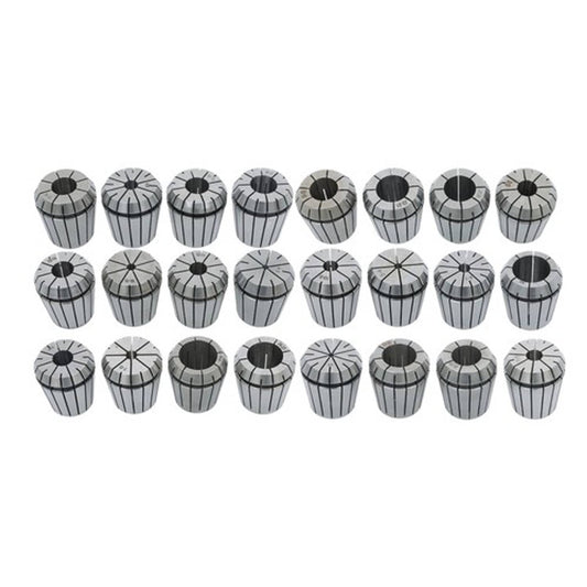 Solid Spare Collet Sets Collet Chuck 24PCs ER40 Workholding Collets 3-25 mm for Milling 40CR