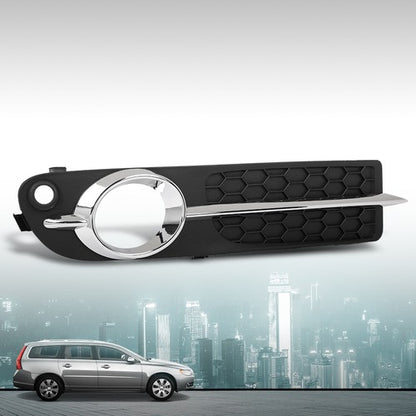 Solid Spare Fog Light Bezel Lamp Cover w/ Chrome Trim Right Side Fit For 2007-2013 Volvo S80