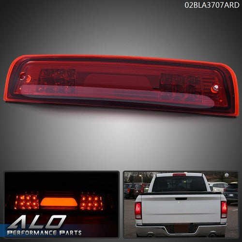 Solid Spare Fit For 09-17 Ram 1500 2500 3500 Red LED 3rd Brake Tail Light Cargo Lamp
