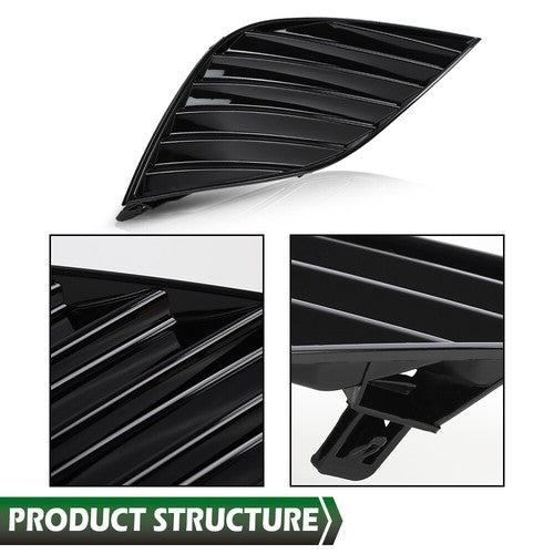 Solid Spare Fit For 2018-2020 Toyota Camry Front Bumper Fog Light Cover Right Passenger Side