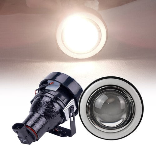 For Dodge 3" inch Projector Fog Light Lamps CCFL White Halo Angel Eyes Rings