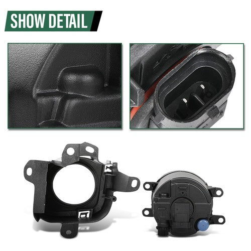 Solid Spare Fog Lights Driving Lamps w/ Bulbs+Wiring+Switch Fit For 2010-2011 Toyota Prius