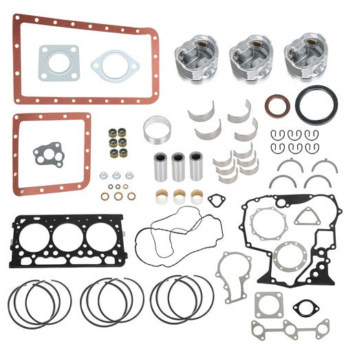 Solid Spare NEW Overhaul Kit STD Fit For New Kubota D902 KBOVKVD902-00-5421 USA