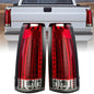 Solid Spare Red Pair Tail Lights lamp LED For 1988-1998 Chevy Chevrolet K1500 GMC C1500