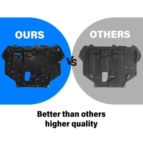 Solid Spare Engine Splash Shield For 12-18 Ford Focus 2.0L Engine Naturally Aspirated Center