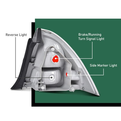 Solid Spare Fit For 2006-2009 Ford Fusion Tail Light Brake Lamp Left Driver Side FO2818123