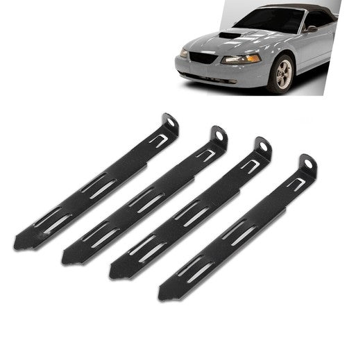 Solid Spare Headlight Mounting Retainer Tab Clips Fit For 99-04 Mustang or Cobra Set of 4