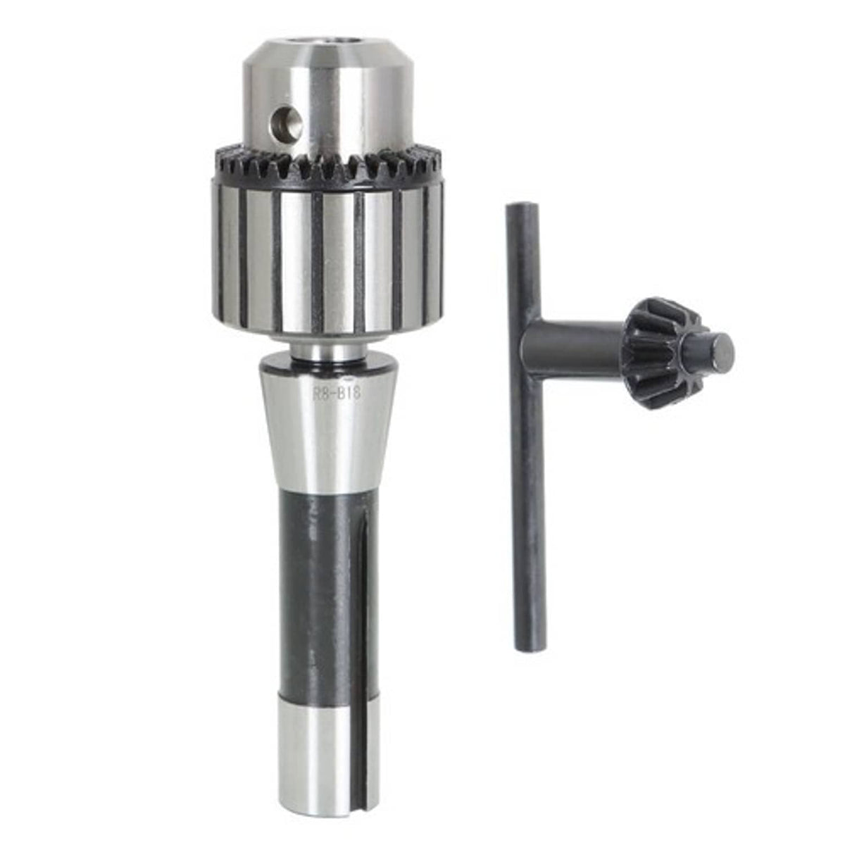 Solid Spare Super Heavy Duty Drill Chuck 5/8" Capacity With R8 Shank & Tightening Key R8