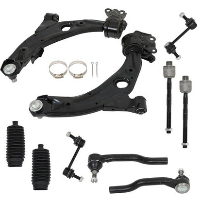 Solid Spare EV800576 Front Lower Control Arms Tierods Sway Bar Links For Lincoln 2007-2014