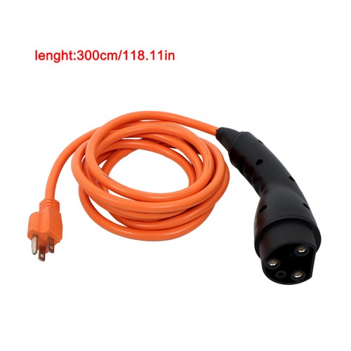 Solid Spare Fits For Evolution ICON EV Golf Cart Charger Power Cord 120V 3 Pin New